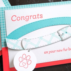 Félicitations pour votre nouveau chiot, carte de voeux pour les nouveaux parents de chien, cadeau pour chien maman