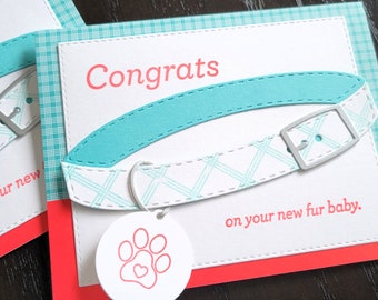 Congratulations on Your New Puppy Card, Greeting Card for New Dog Parents, Gift for Dog Mom