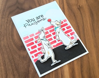 Tarjeta de agradecimiento para perro, regalo de cumpleaños para labrador, tarjeta para cuidador de mascotas