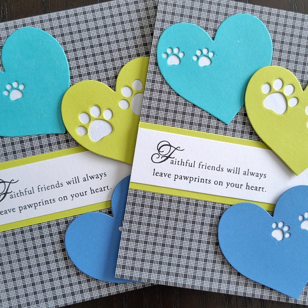 Pet Sympathy Card, Pet Loss of Furry Friend, Dog Sympathy Gift, Cat Condolences