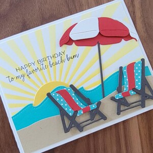 Sommer Geburtstagskarte, alles Gute zum Geburtstag Strand Bum, Geschenk für Strandliebhaber