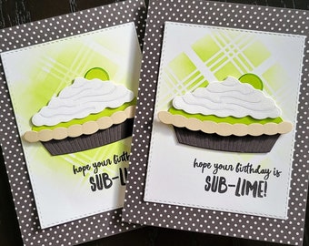 Key Lime Pie Birthday Card, B-Day Greeting Card for Baker, Hope Your Birthday is Sublime