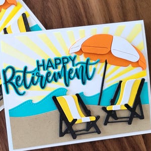 Carte de retraite à la plage, carte de félicitations à Hawaï, déménagement en Floride, félicitations pour votre retraite,