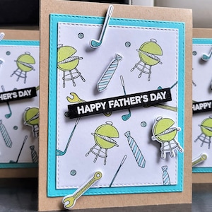 Tarjeta del Día del Padre para el Golfista, Regalo del Día del Padre para el Parrillero, Tarjeta para el Sr. Arréglalo Todo