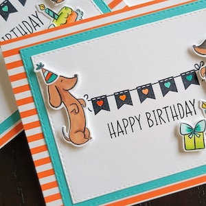 Cartão de aniversário para cachorro Dachshund, Cartão de aniversário para cachorro salsicha, Presente de feliz aniversário para mãe ou pai de cachorro, Doxie preto e castanho