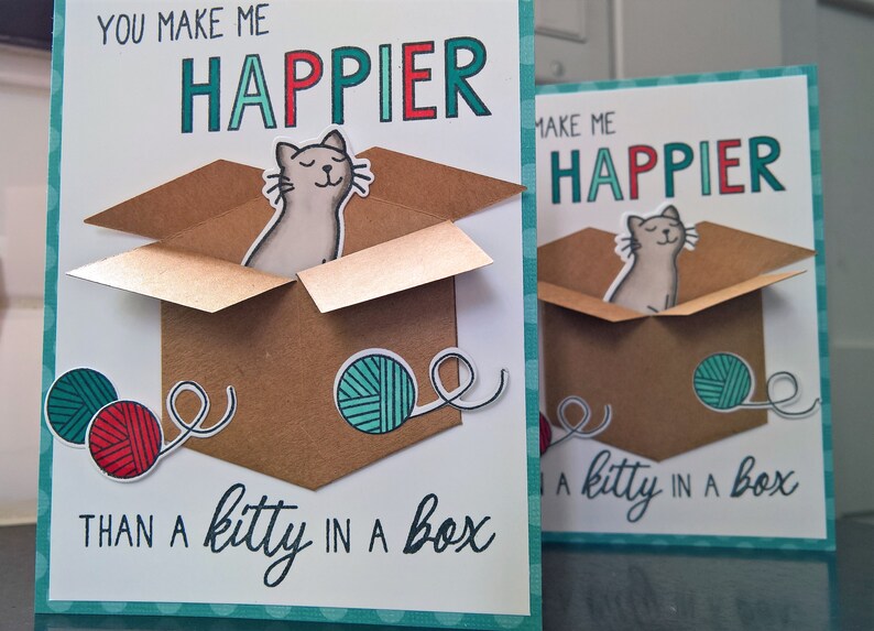 Cat Valentine Card Friendship Card for Husband Boyfriend Valentine/'s Day Card Cat Love Card Cat Anniversary Card Kitty Lover Gift