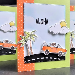 Aloha Card, Summer Birthday Card, Hawaii Thank You Card, Any Occasion Greeting Card for Beach Lover, Thinking of You, Aloha Hello Card