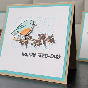 Spring Birthday Card, Greeting Card for Bird Lover, Birder Gift, Happy Bird Day image 3