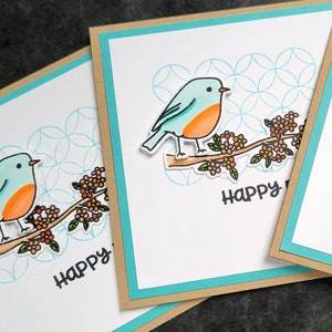 Spring Birthday Card, Greeting Card for Bird Lover, Birder Gift, Happy Bird Day image 2