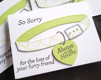 Pet Sympathy Card, Pet Loss, Dog Sympathy Card, Cat Condolences Card, Always in Our Hearts