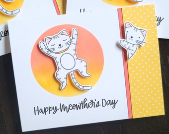 Mother's Day Card for Cat Mom, Happy Mother's Day from the Cat, Kitty Lover Gift