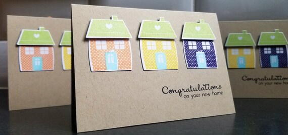 Carte De Cremaillere Felicitations Pour Votre Nouvelle Carte Etsy