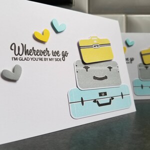 Cartão de aniversário para marido ou esposa, cartão eu te amo para namorado ou namorada, cartão de dia dos namorados presente para viajante, cartão de felicitações de viagem
