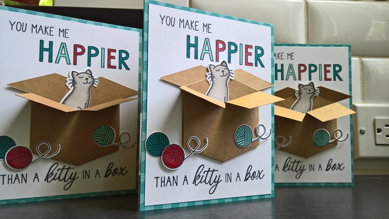 Cat Valentine Card Friendship Card for Husband Boyfriend Valentine/'s Day Card Cat Love Card Cat Anniversary Card Kitty Lover Gift
