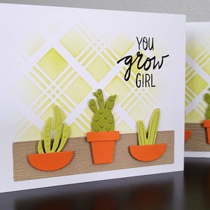 You Grow Girl, drôle de carte de félicitations pour les amoureux des plantes, carte d’encouragement, nouvelle carte de travail, cadeau de fin d’études, carte de retraite pour jardinier