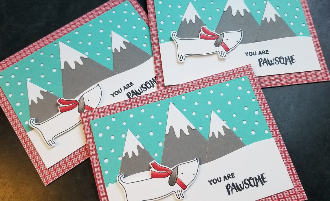 Dog Thank You Card Christmas Thank You Note Pet Sitter Gift Etsy