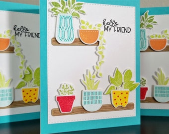 Plant Lady Thank You Card, Thank You Note for Gardeners, Any Occasion Cards for Landscapers, Potted Plant Gift