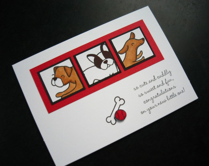 New Puppy Card, New Dog Card, Congratulations on Your New Puppy Card Etsy