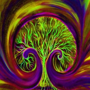 Discovery Tree fabric panel from Frond Design Studios 113fd-0102 Seek  24&quot; x 42&quot; - Free shipping U.S.