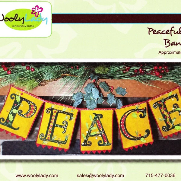 Wool Applique Banner Kit Etsy