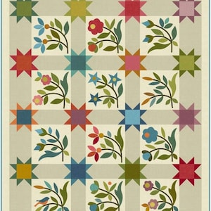 Spring Sprouts LT Quilt Pattern by Laundry Basket Quilts 42&quot; x 53&quot; LBQ-0770-P- Free Shipping U.S.