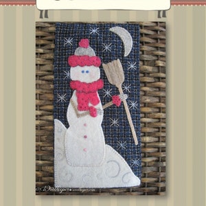 Starry, Starry Night Wool Applique Banner Pattern from Woolkeepers 6&quot; x 12&quot; KPR387 - Free shipping U.S.