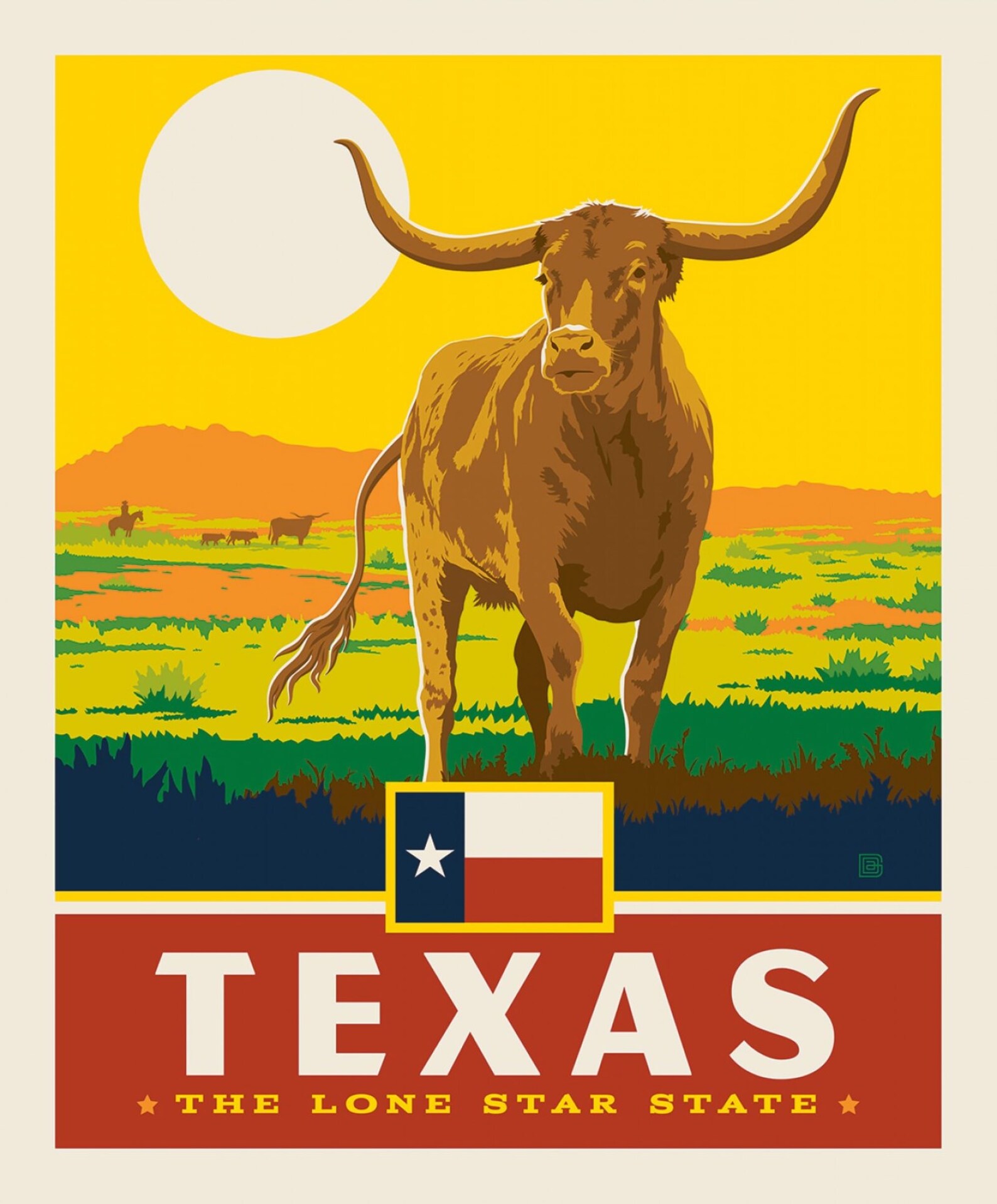 Destinations Texas Lone Star Fabric Panel by Anderson Design Group ...