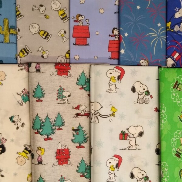 Peanuts Quilt Fabric Etsy