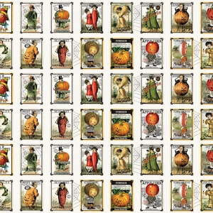 Pumpkin Patch Seed Sacks Patch van Janet Wecker-Frisch van Riley Blake Ontwerp # CD14576-Wit 100% katoenen quiltstof Gratis verzending in de VS