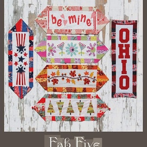 Fab Five Table Snacks Pattern by Abbey Lane Quilts #221 - Free Shipping U.S.