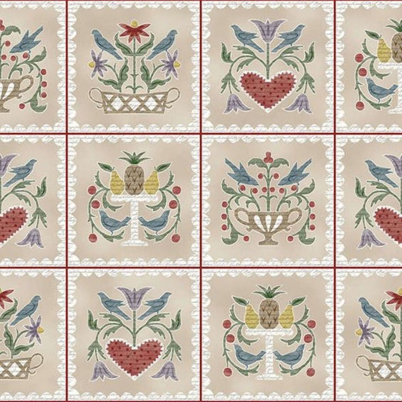 Folk Art Home Panel by Bonnie Sullivan From Maywood Studio Etsy