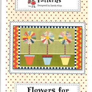 Flowers for The Floor Quilt Pattern by Sandy Klop from American Jane Patterns 34&quot; x 55&quot; #398 - Free shipping U.S.