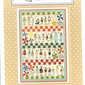 Alfabetische volgorde Quiltpatroon van Sandy Klop van American Jane Patterns 37" x 57" #390 - Gratis verzending VS.