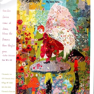 Laura Heine of Fiberworks による Meadow Fairy コラージュ キルト パターン - LHFWMEA - 米国送料無料