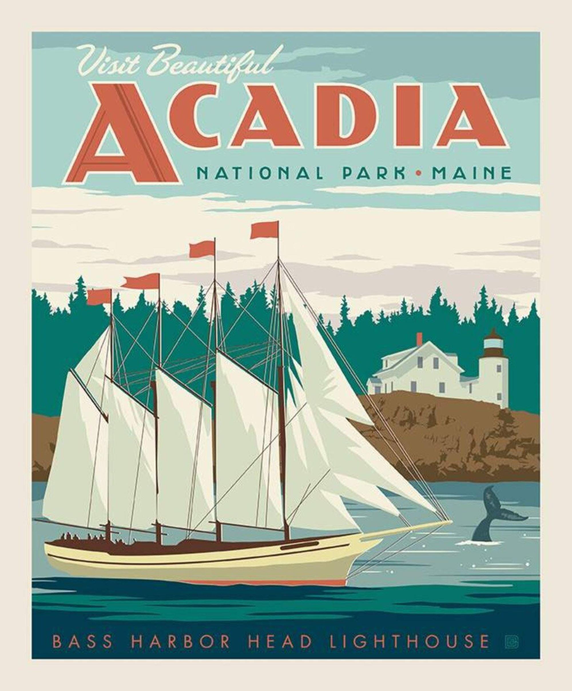 Acadia National Park Fabric Panel by Anderson Design Group Collection ...
