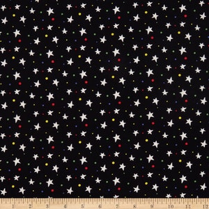 Boo Glow in the Dark Halloween fabric stars from Henry Glass 248G-99 Free shipping U.S.