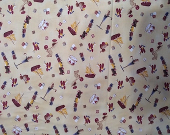 Bear With Me Vintage Toys from Fabri-Quilt 100% cotton quilt fabric 112-1139 - By the yard