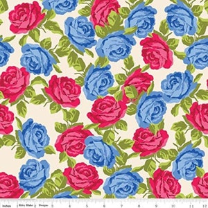Olivia by Emily Hayes from Penny Rose Fabrics 100% Cotton Fabric - By the Yard C4241 Cream - Free shipping U.S.