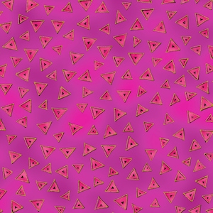 Laurel Burch Basic Triangle Raspberry from Clothworks 100% cotton quilt fabric Y0841-74M - By the Yard - Free shipping U.S.