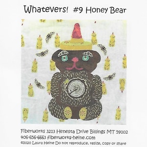 Whatevers! #9 ハニーベア キルト パターン (Laura Heine of Fiberworks 作) - FWLHWHAT9 - 米国送料無料