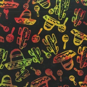 Cinco de Mayo Four Seasons Batik from Anthology Fabrics 100% Cotton Quilt Batik Fabric 9067Q-2 Free Shipping U.S.