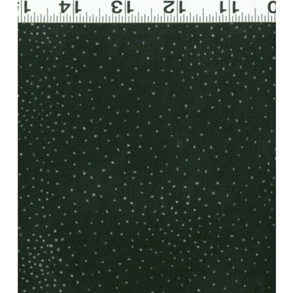 Laurel Burch Basic Dot Black with Silver from Clothworks 100% cotton quilt fabric Y2662-3SM  - By the Yard - Free shipping U.S.