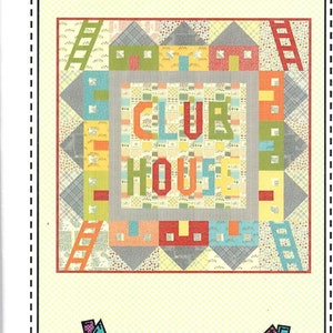 Club House Quilt Pattern by Aunt Em&#39;s Quilts 50&quot; x 50&quot; AEQ 58 - Free shipping U.S.