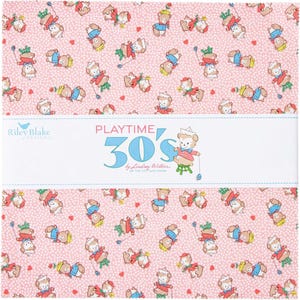 Playtime 30&#39;s by Lindsay Wilkes from Riley Blake 10&quot; Stacker 42 10-inch Squares 10-15150-42 100% Cotton - Free shipping U.S.