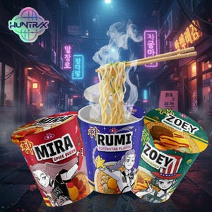 Kpop Demon Hunters – Cup Noodle Ramyeon Labels, Cosplay Party