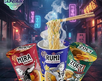 Kpop Demon Hunters – Cup Noodle Ramyeon Labels, Cosplay Party