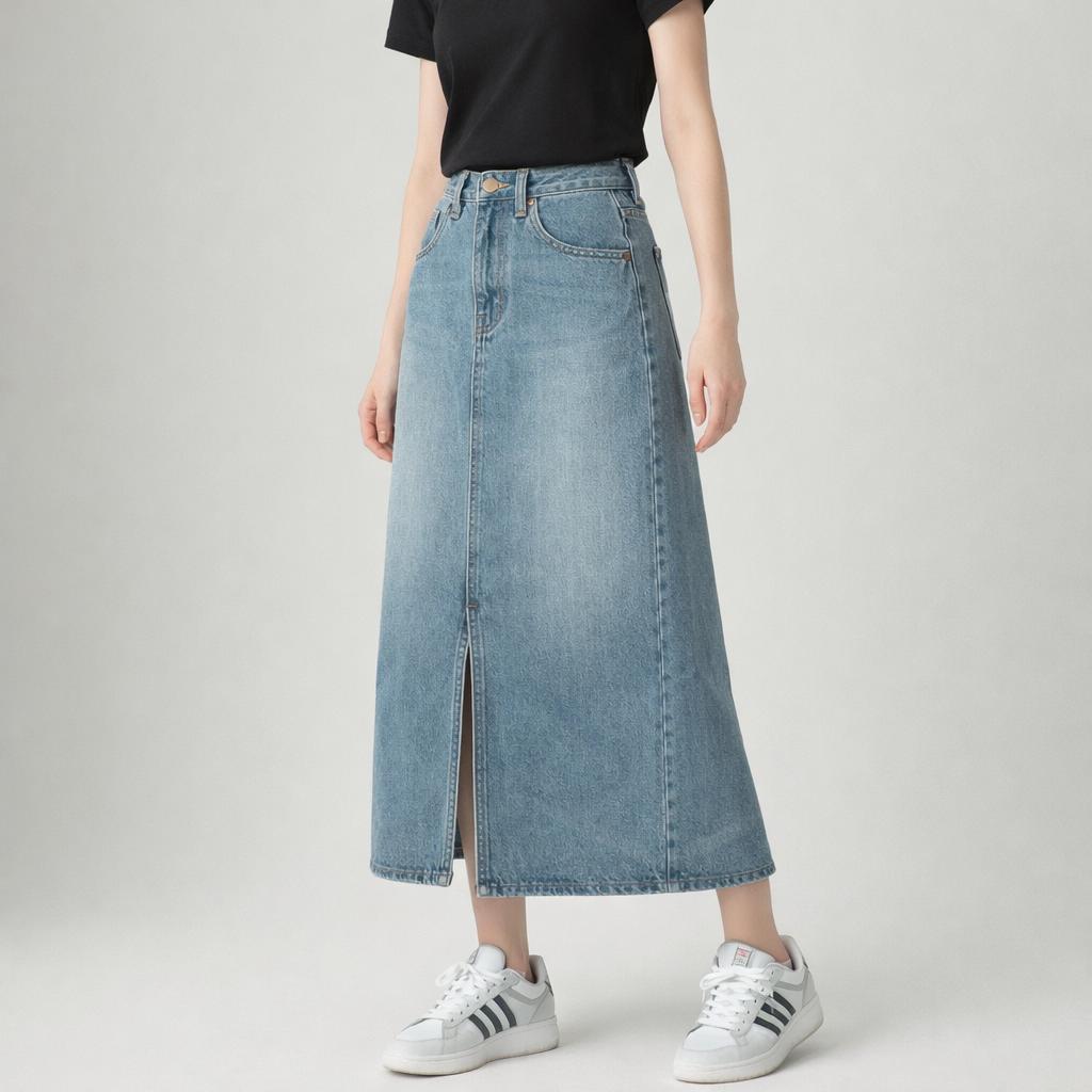 Mini-jupe Denim Bleu Jean Vieilli - Marque Paper Denim & Cloth - Taille 12 - Excellent état