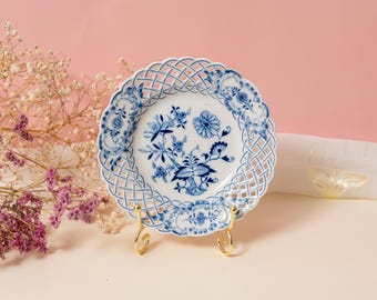 Meissen Blue Onion Crossed Sword Mark Serving Plate - Etsy