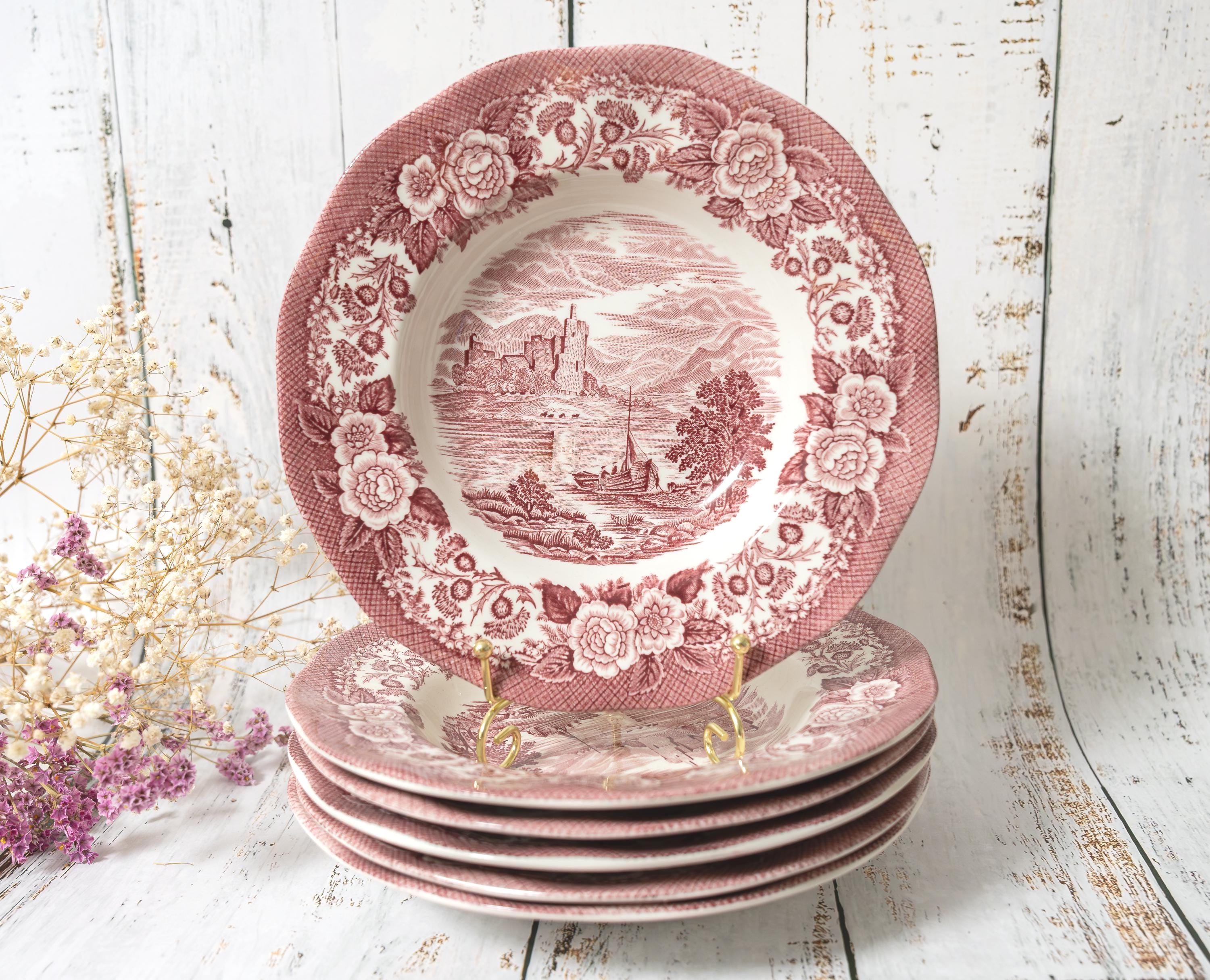 ANCIENNE ASSIETTE CREUSE faïence anglaise de Ridgway Modèle Windsor EUR