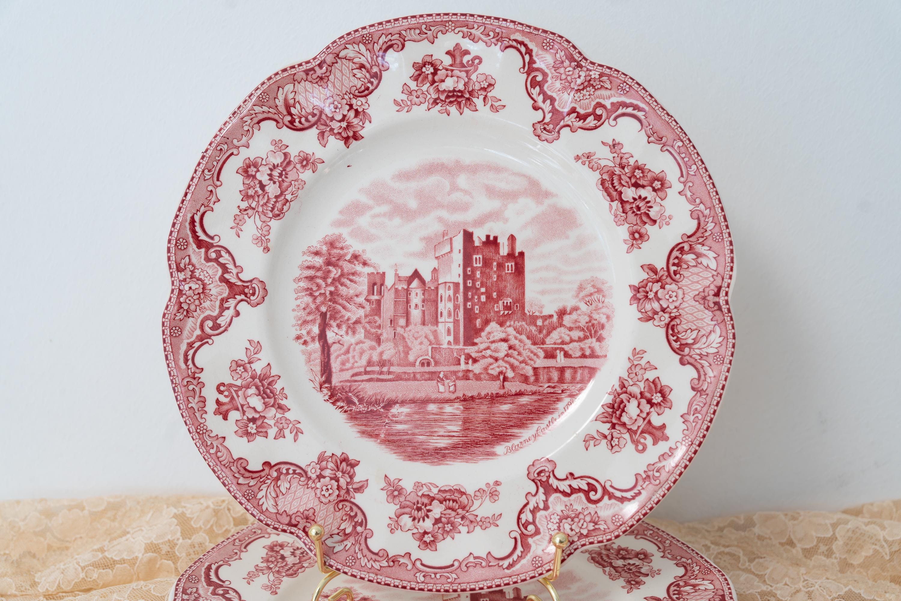 Johnson Brothers Old Britain Castles Deep Plate Set 6 – Red